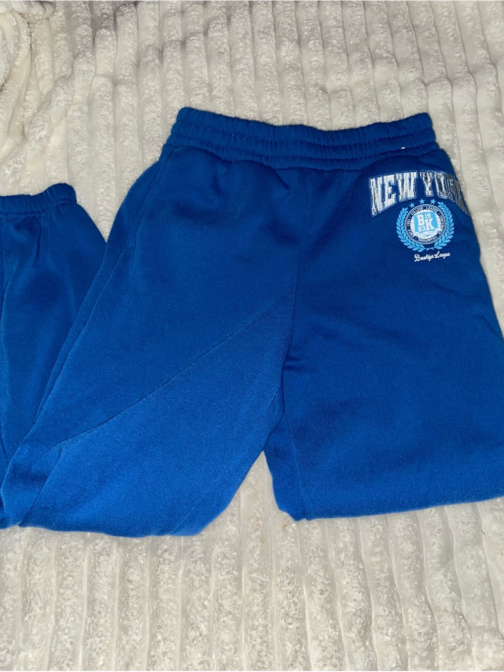 Blue 'New York' Sweatpants